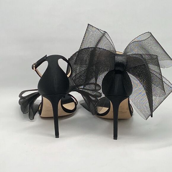 Jimmy Choo Aveline bow detail sandals size 37.5 - Picture 8 of 13